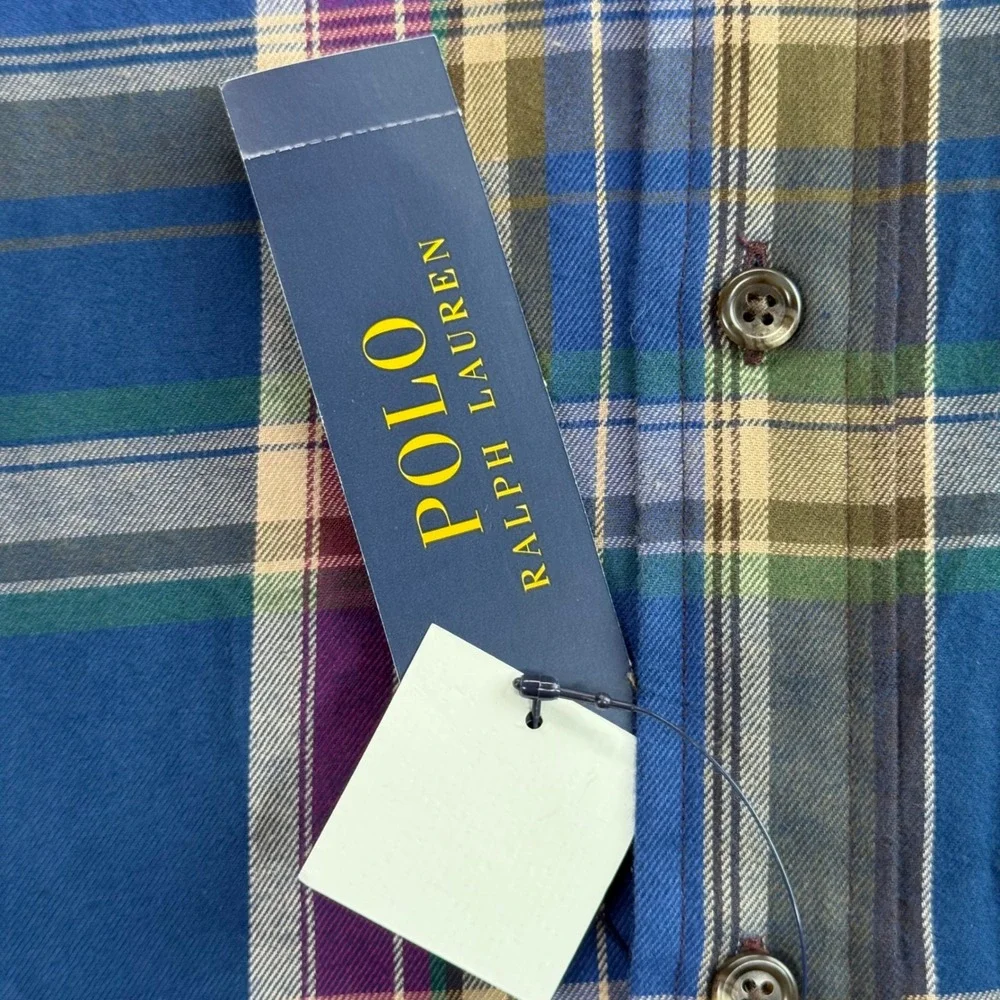 Polo Ralph‎ Lauren XL Plaid Button Down Long Sleeve Shirt Menswear